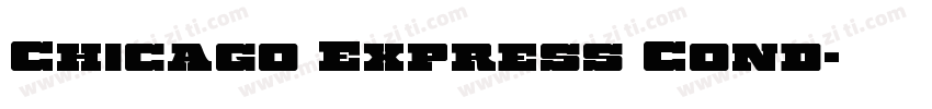 Chicago Express Cond字体转换